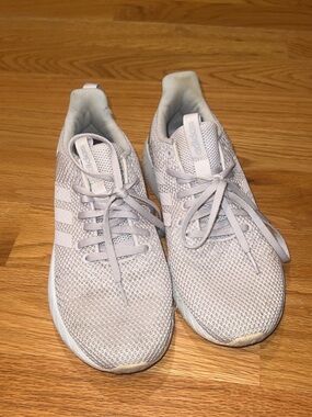 adidas Light Gray Knit Running Shoes